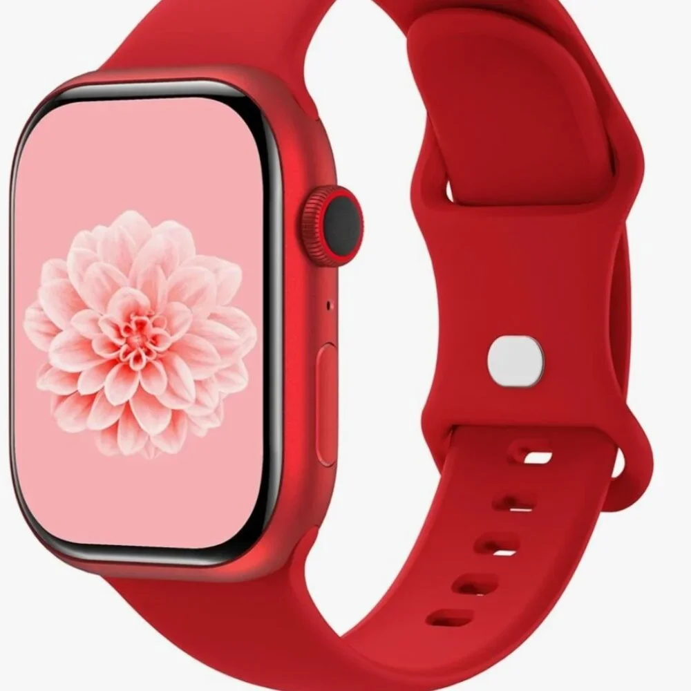 Red Silicone Sport Band Compatible with Apple Watch 40MM